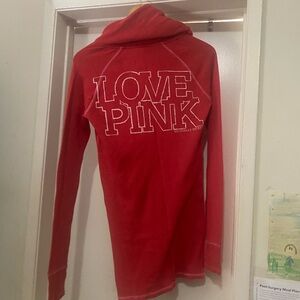 Victoria's Secret LOVE PINK Red Dress Hoodie
